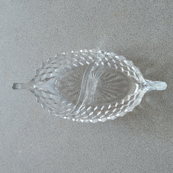 Fostoria American divided dish - Picture 3 of 3